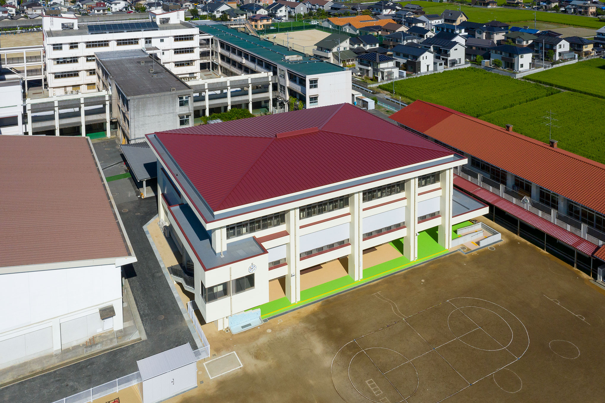 倉敷市立茶屋町小・東幼稚園複合施設ほか工事