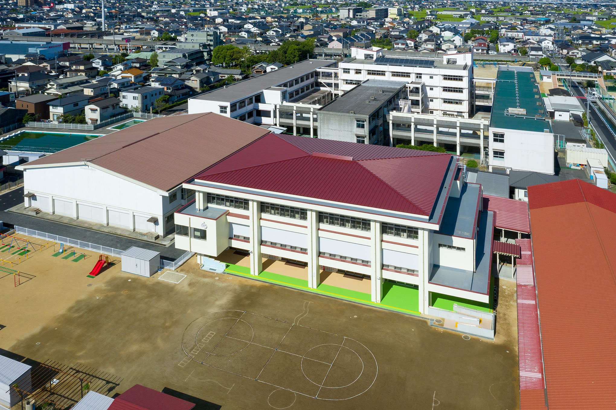 倉敷市立茶屋町小・東幼稚園複合施設ほか工事